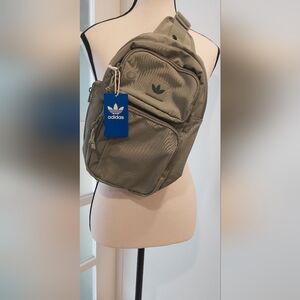 Adidas Green Backpack Durable Minimalist Design